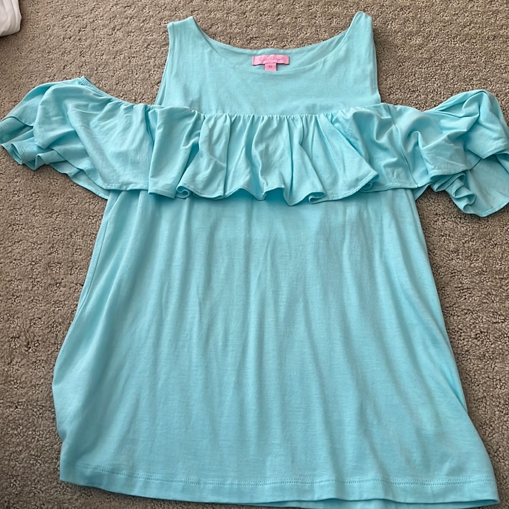 Brand new Lilly Pulitzer tank with ruffle sleeve